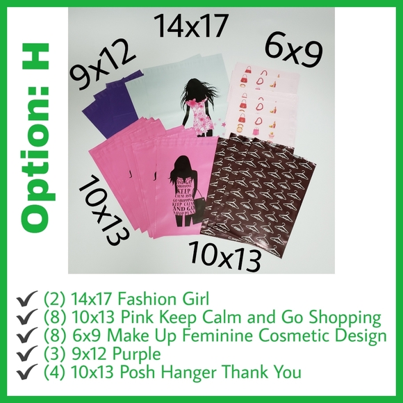 50 Polymailers Choose Your Bundles Posh Hanger - Picture 9 of 10